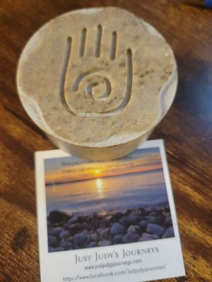 Box Soapstone round- Previously loved
