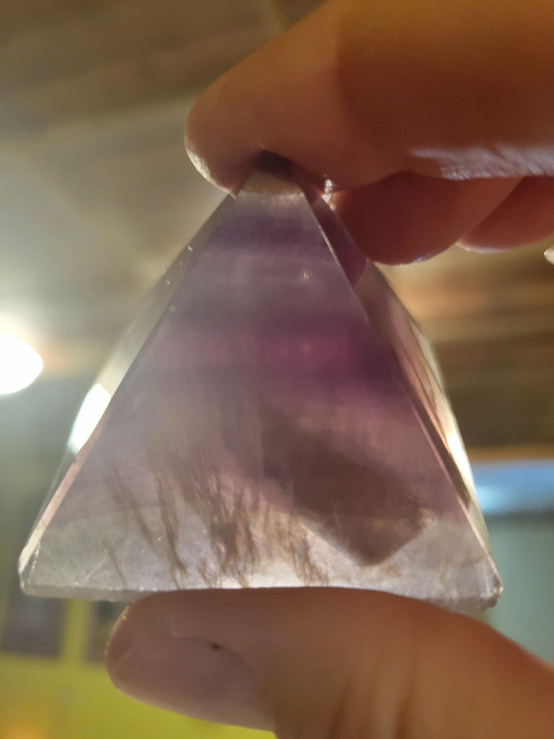 Crystal Fluorite Pyramid WAS $45