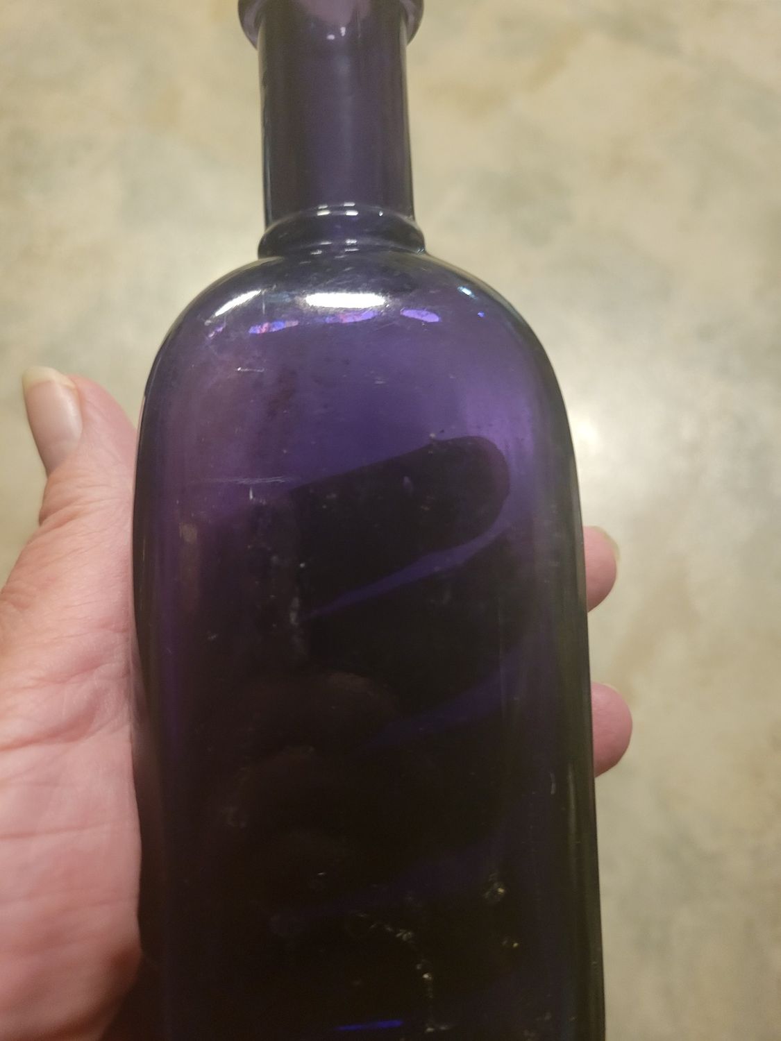 Bottle Purple Collectors- 7 inches in height