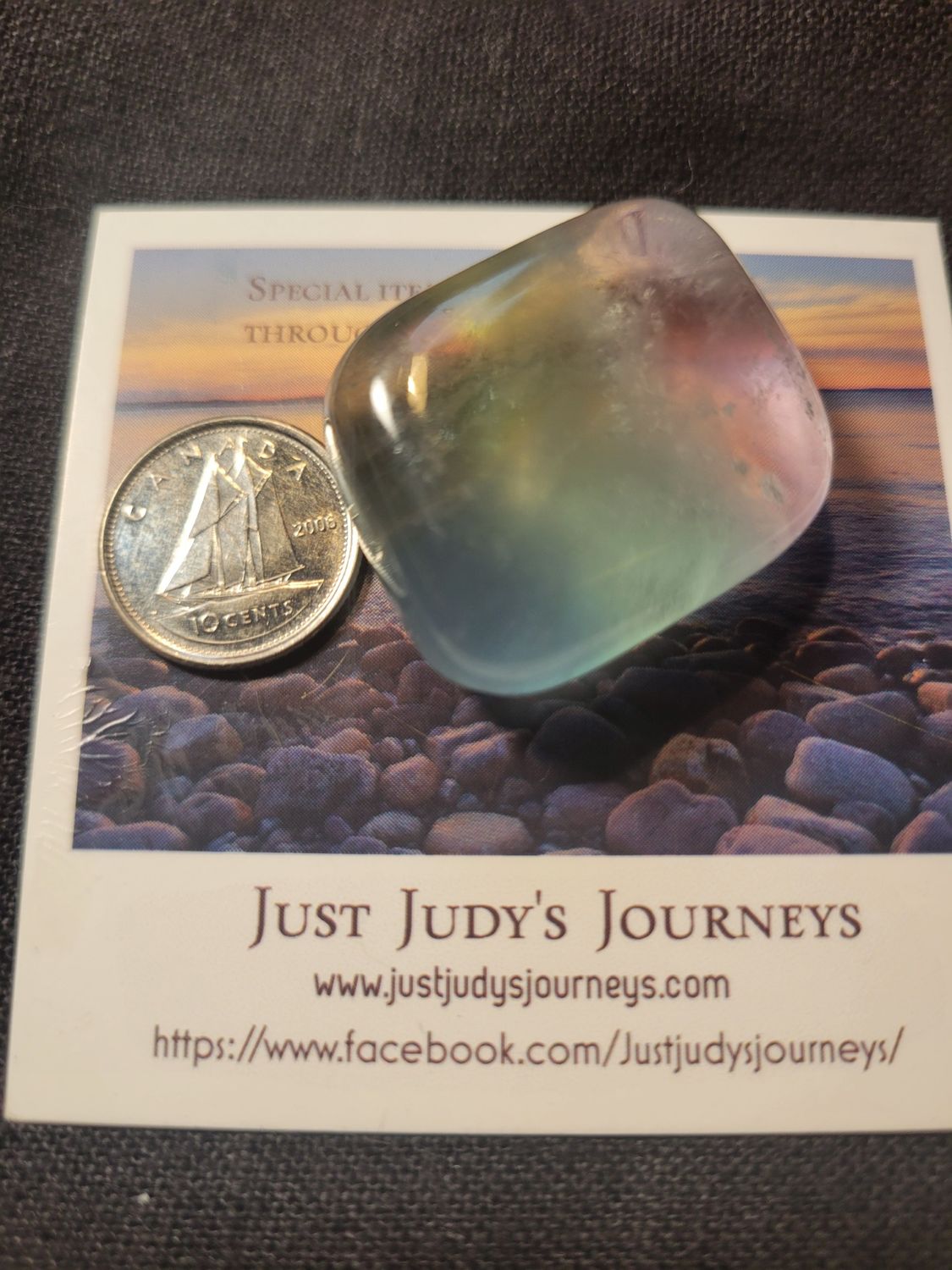 Crystal Fluorite Smooth (colorful) WAS$20