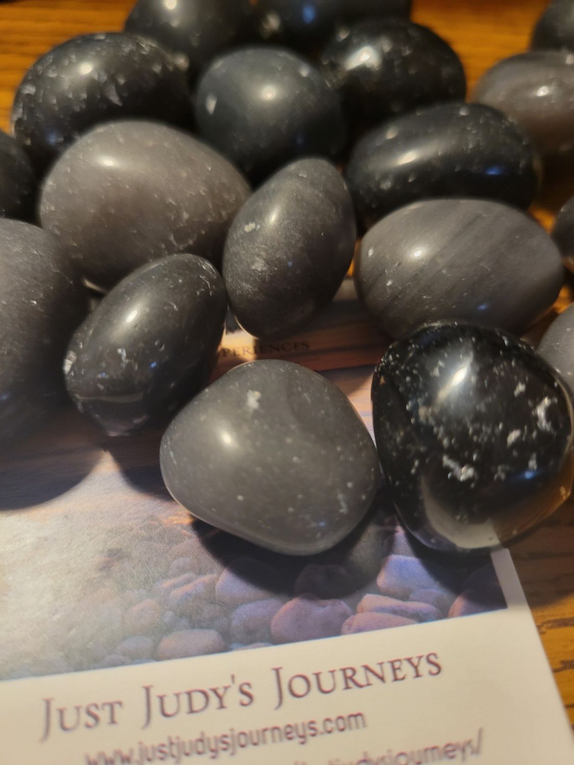 Crystal/Stone Medium/Large (beautiful) Tumbled Agni Manitite-Tektite 18 piece! )Value $110. (Rare)