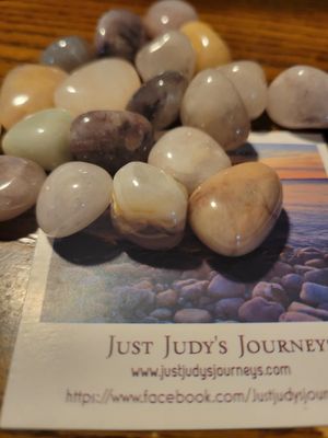 Crystal Tumbled Golden Silk Jade (20 Pieces!) Value $60