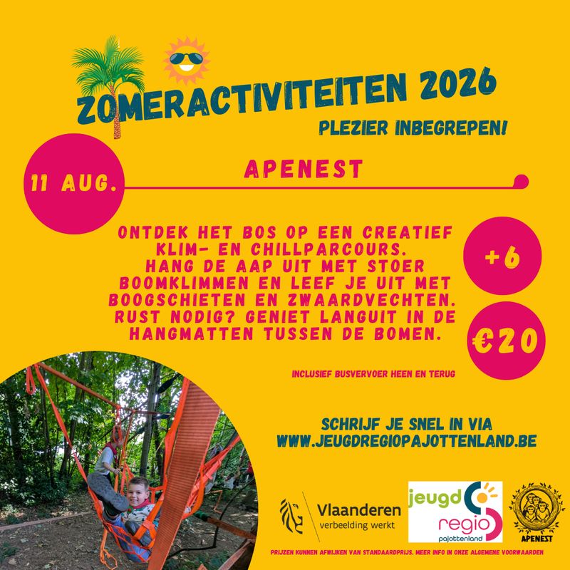 zomeractiviteit: Apenest 11/08/2026