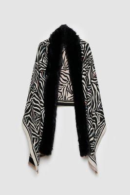 Animal Print Poncho