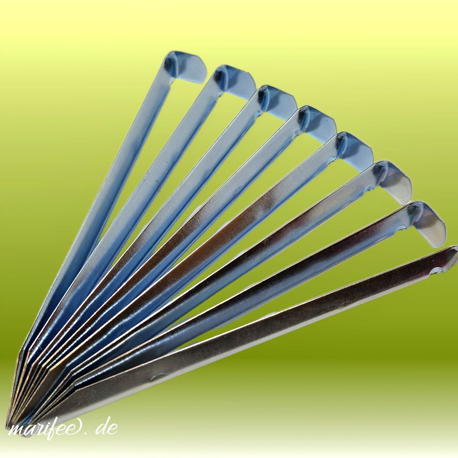 Zeltheringe halbrund, Stahl, verzinkt, 8 Stück, 170 × 15 × 6 mm, für Rasen Zeltheringe halbrund, Stahl, verzinkt, 8 Stück, 170 × 15 × 6 mm, für Rasen