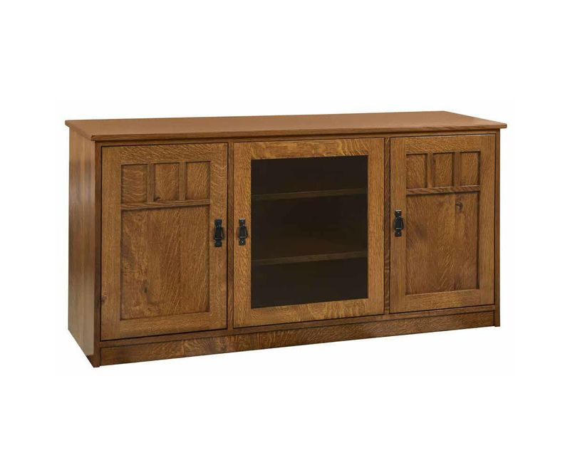 50 50", 60", 70" 3-Door Mission TV Stand Amish Living Room Furniture