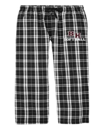 District® Flannel Plaid Pant in Black / White