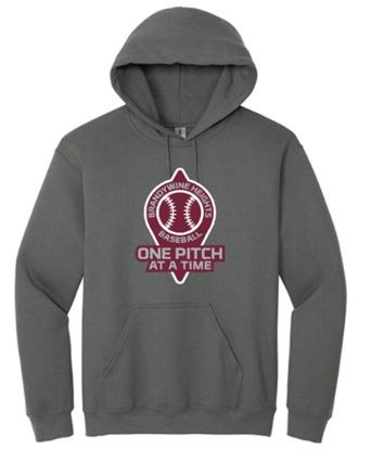 Gildan® Softstyle® Midweight Pullover Hooded Sweatshirt in Charcoal