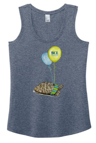 District® Women’s Perfect Tri® Racerback Tank in Navy Frost