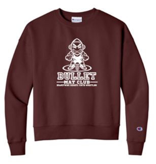 Champion® Women’s Powerblend® Crewneck Sweatshirt in Maroon