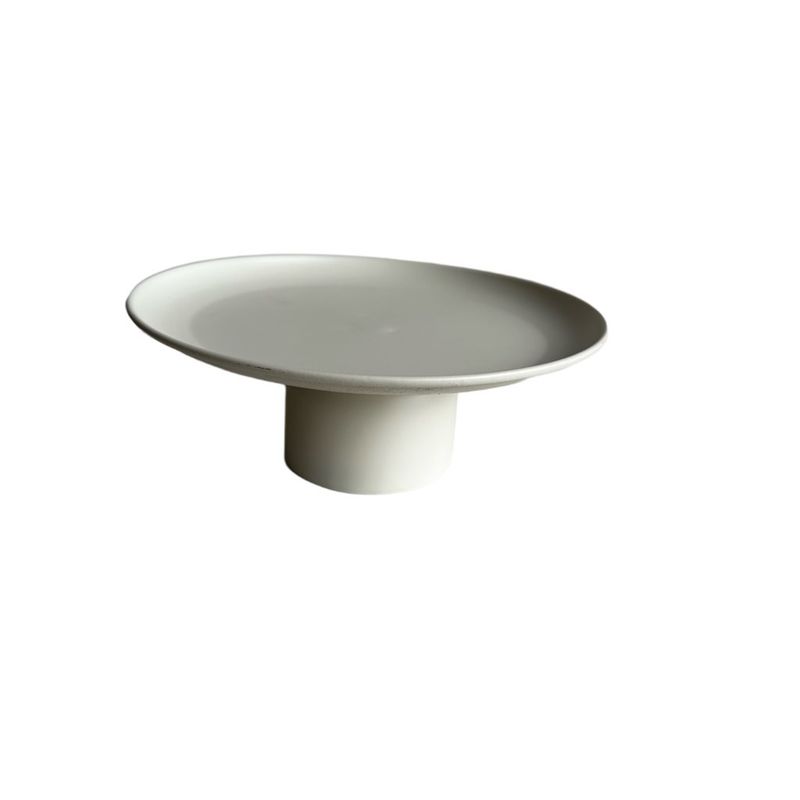 PLATO SOPORTE METALICO 25X10 CM BLANCO