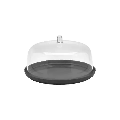 PORTA TORTA C/CUPULA 25CM  OU NEGRO