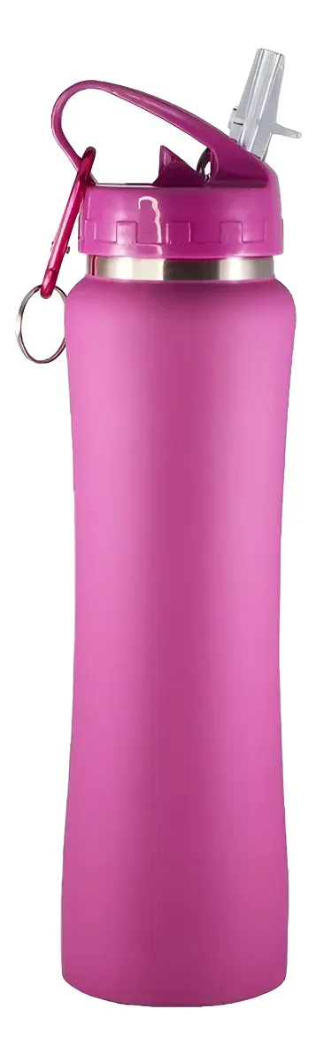 TERMO 500ML  LYSS CURVADO ROSA