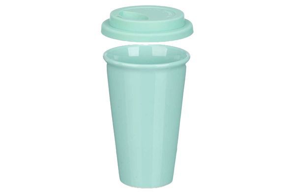 VASO C/TAPA SILICONA MENTA 360ML VESSIAR
