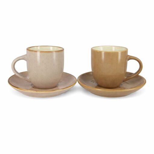 TAZA TE C/PLATO COLORES SURTIDOS 200ML