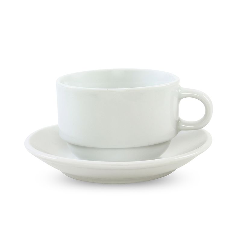 TAZA DE TE 230ML APILABLE C/P PORCELANA SELECTA