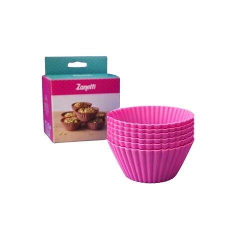 MOLDE CUPCAKE INDIVIDUALES x6  SILICONA ZANETTI