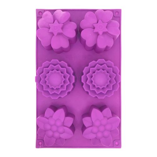 MOLDE 6 FLORES SILICONA SILICOOK