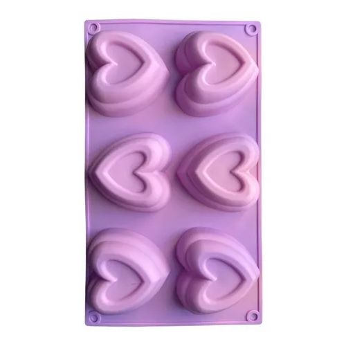 MOLDE 6 CORAZONES SILICONA SILICOOK