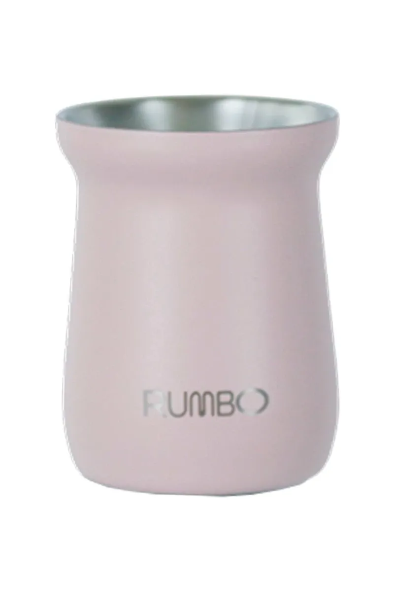 RUMBO MATE 160ML C/T SILICONA ROSADO