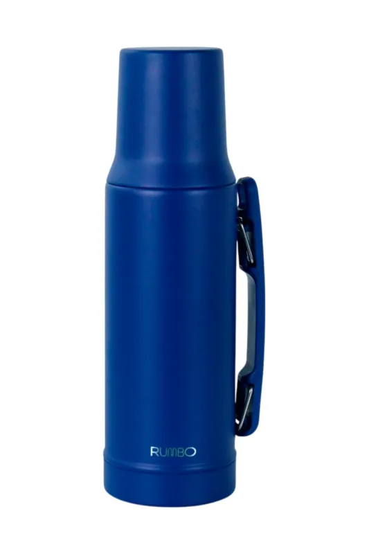RUMBO TERMO ACERO 1LT  ASA FLEXIBLE AZUL