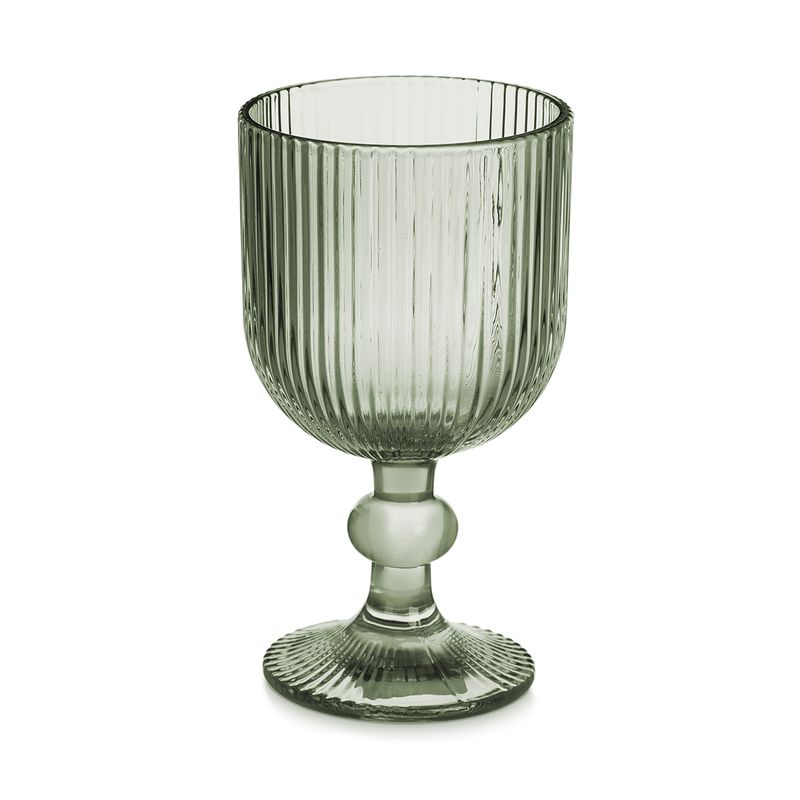 COPA CAVA VERDE MUSGO RAYAS 160ML VIVALTO