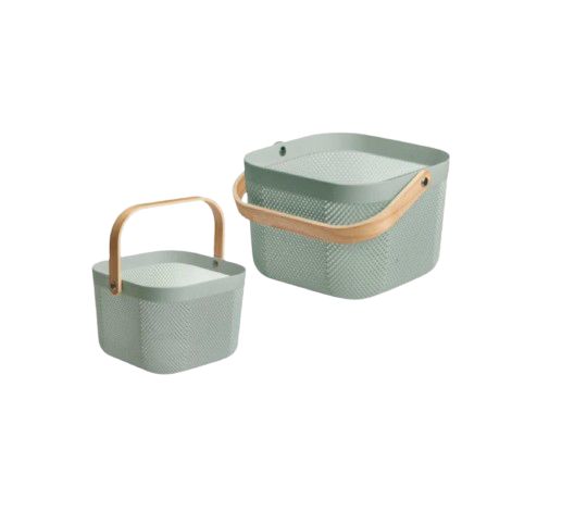 CESTA MULTIUSO VERDE CUADRADA  KINVARA