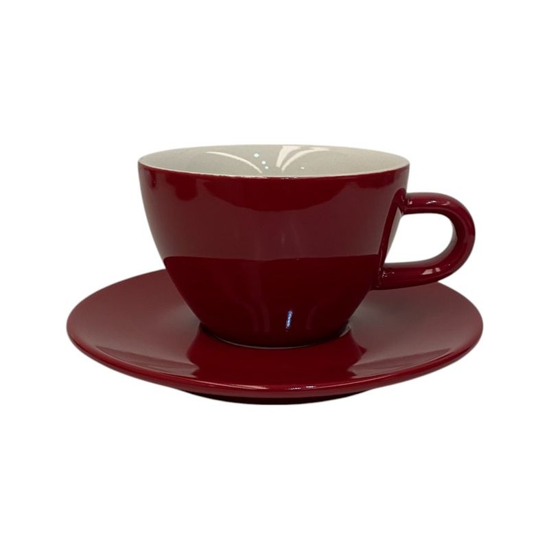 TAZA DE TE 180ML  REFORZADA ROJA  SELECTA