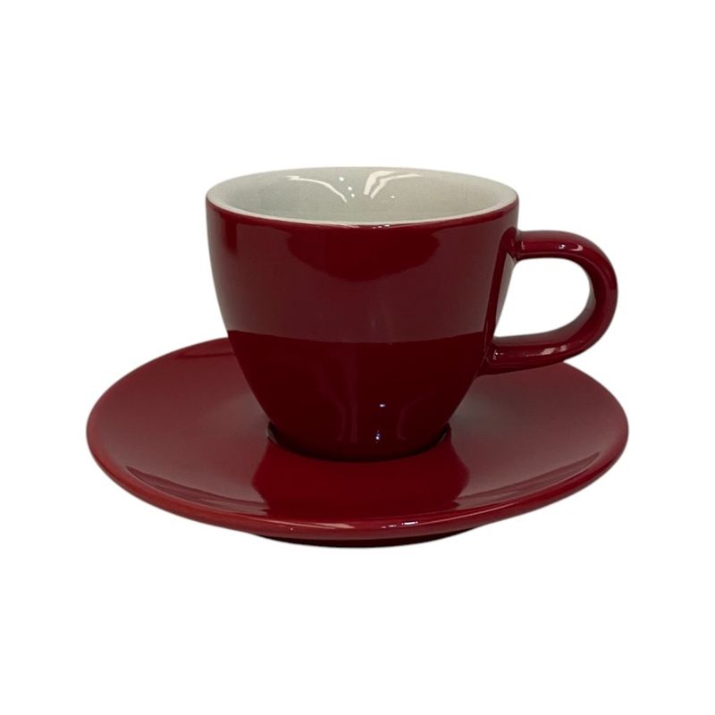 TAZA DE CAFE 75ML REFORZADA ROJA  SELECTA