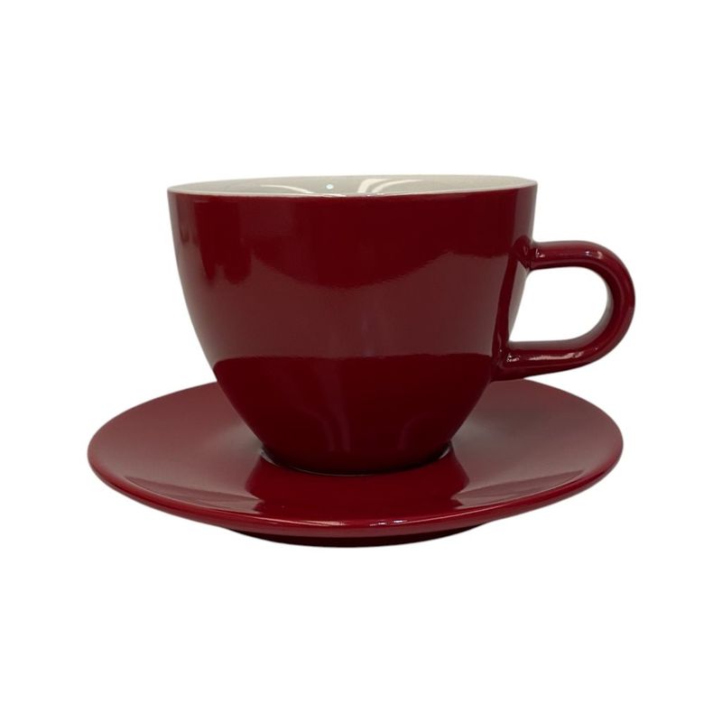 TAZA DE TE 260ML REFORZADA ROJA  SELECTA