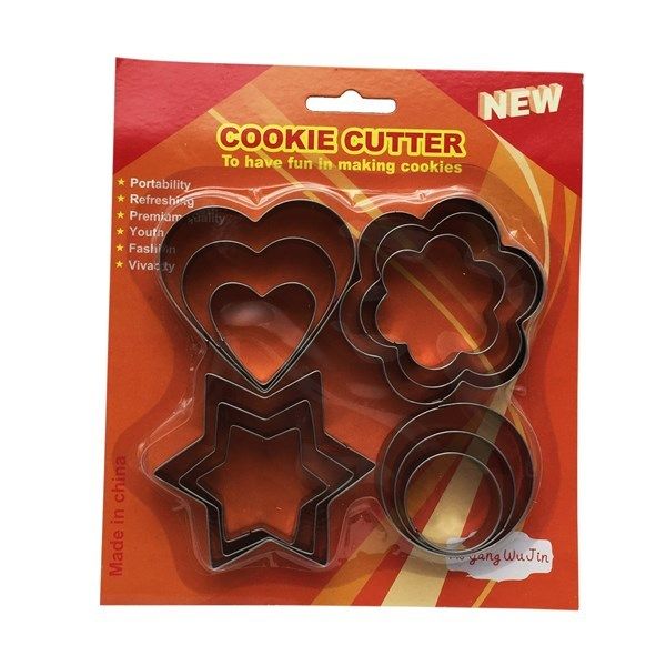 SET CORTANTES GALLETITAS X12 METAL