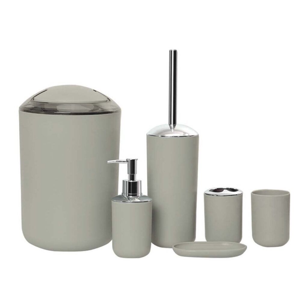 SET 6 PIEZAS PARA BAÑO PRISMA