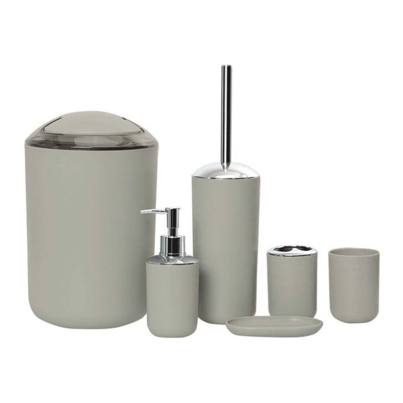 SET 6 PIEZAS PARA BAÑO PRISMA