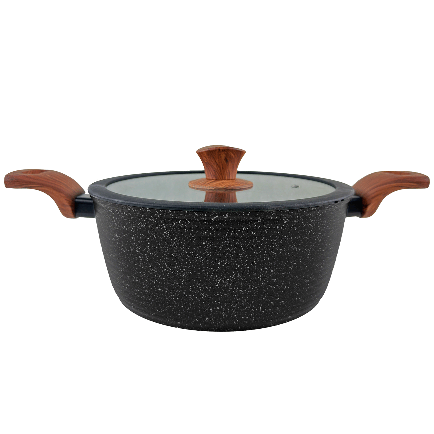 CACEROLA C/TAPA 24CM MOD PRETO CUORI