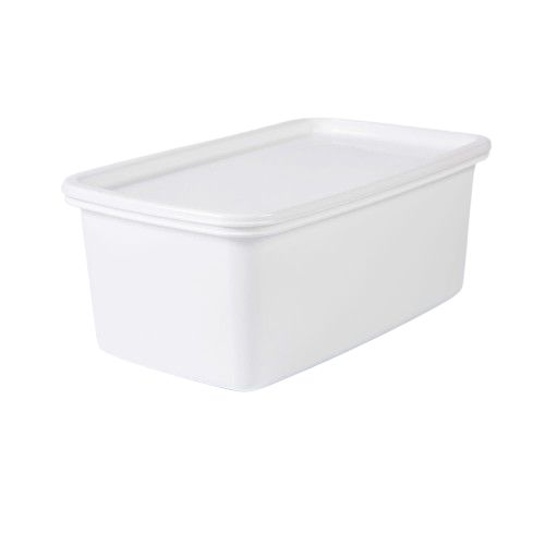 CONTENEDOR PLUS RECT 4 LTS BCO C/TAPA ESTRA