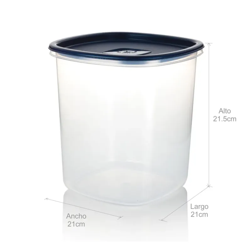 CONTENEDOR PLUS ALTO 5LTS TAPA AZUL ESTRA