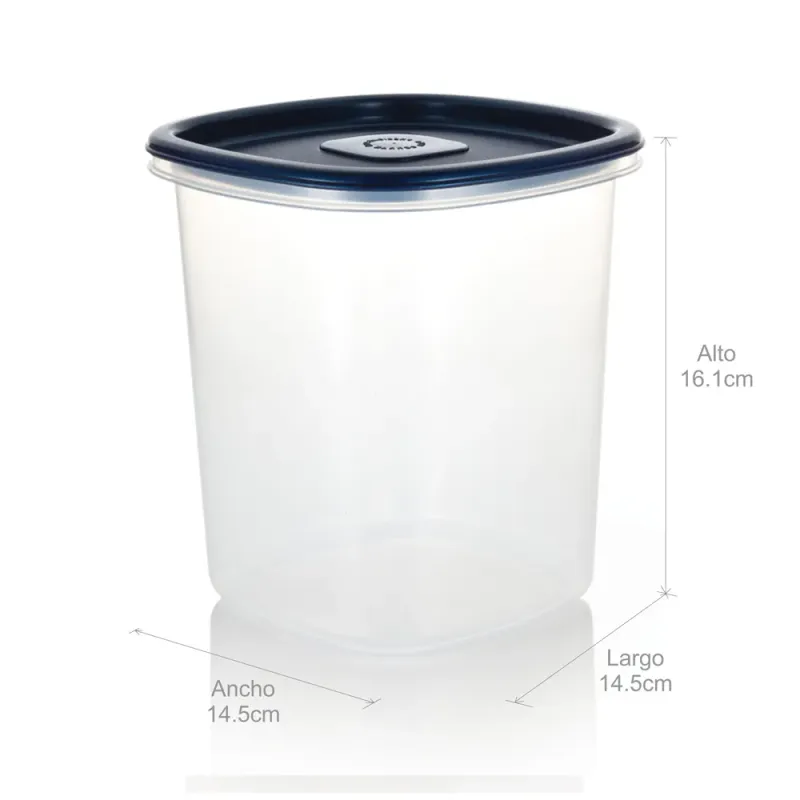 CONTENEDOR PLUS ALTO 3LTS TAPA AZUL ESTRA