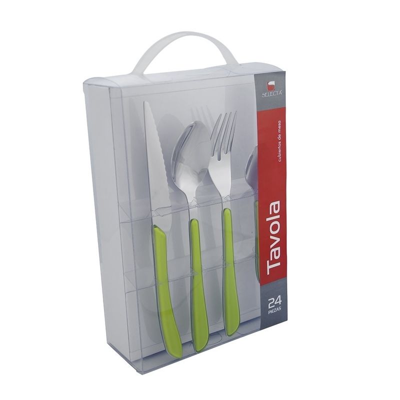 JUEGO DE CUBIERTOS  24PZS TAVOLA VERDE