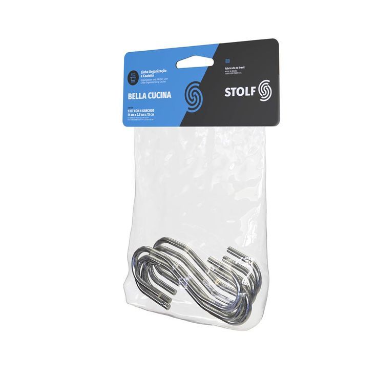 KIT 6 GANCHOS COCINA STOLF