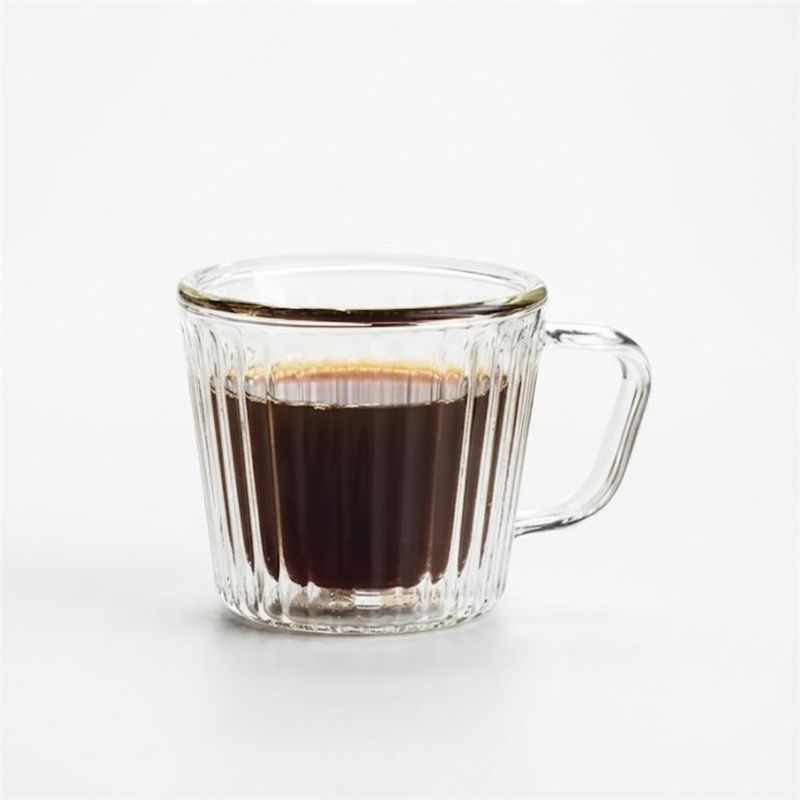 SET DE 2 VASOS RAYAS DOBLE PAREDE 80ML VARENNA