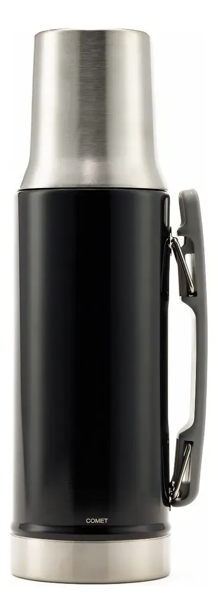 TERMO COMET ACERO INOX 1LT TAPA MATE NEGRO