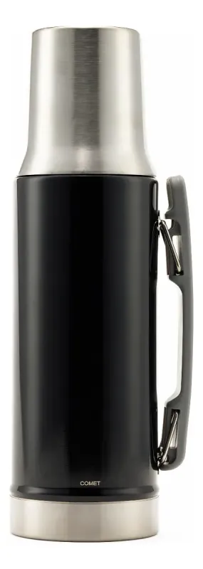 TERMO COMET ACERO INOX 1LT TAPA MATE NEGRO