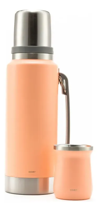 COMBO COMET TERMO VIENA  1LT+ MATE 160ML CORAL