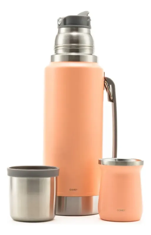COMBO COMET TERMO VIENA  1LT+ MATE 160ML CORAL