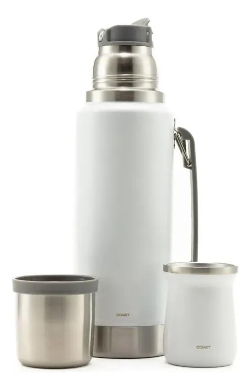 COMBO COMET TERMO VIENA  1LT+ MATE 160ML BLANCO