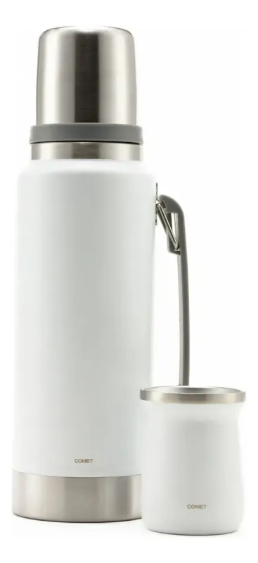 COMBO COMET TERMO VIENA  1LT+ MATE 160ML BLANCO
