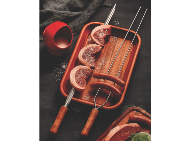 PINCHO DOBLE M/MAD 65CM PARRILLA TRAMONTINA
