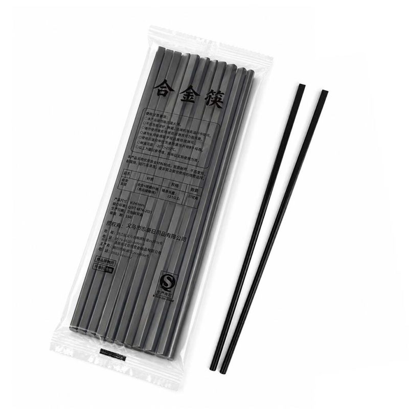 SET PALITOS CHINOS MELAMINA NEGROS PRISMA