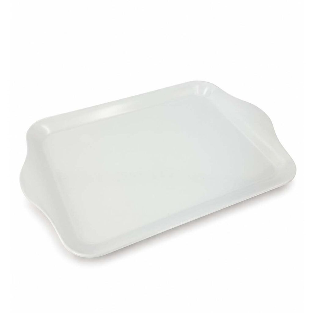FUENTE MELAMINA BLANCA  42X28 CM