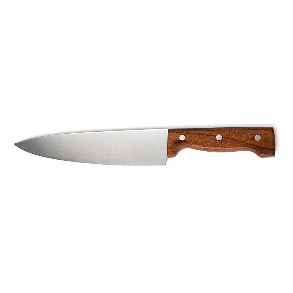 CUCHILLO CHEFF MANGO/MADERA 20CM  KUTT
